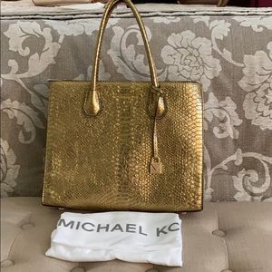 Michael Kors Gold Hand Bag